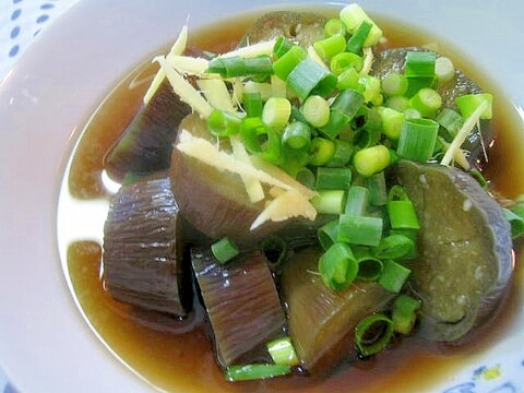 暑い季節にひんやり♪茄子の香味野菜かけ